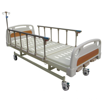 Manual patient bed with three functions